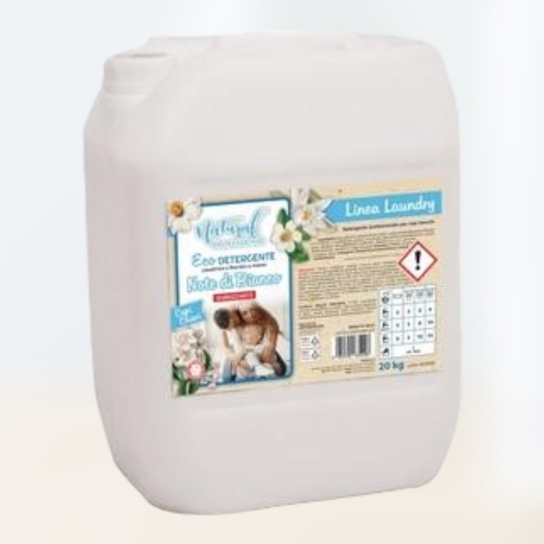 Eco Bio Detergente Lavatrice E Bucato A Mano Note Di Bianco Igienizzante 20 Kg