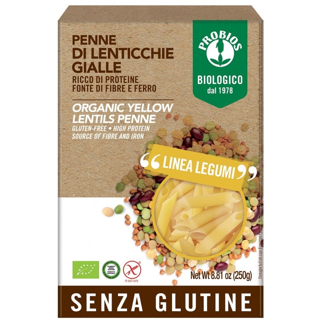 PENNE LENTICCHIE GIALLE 250G