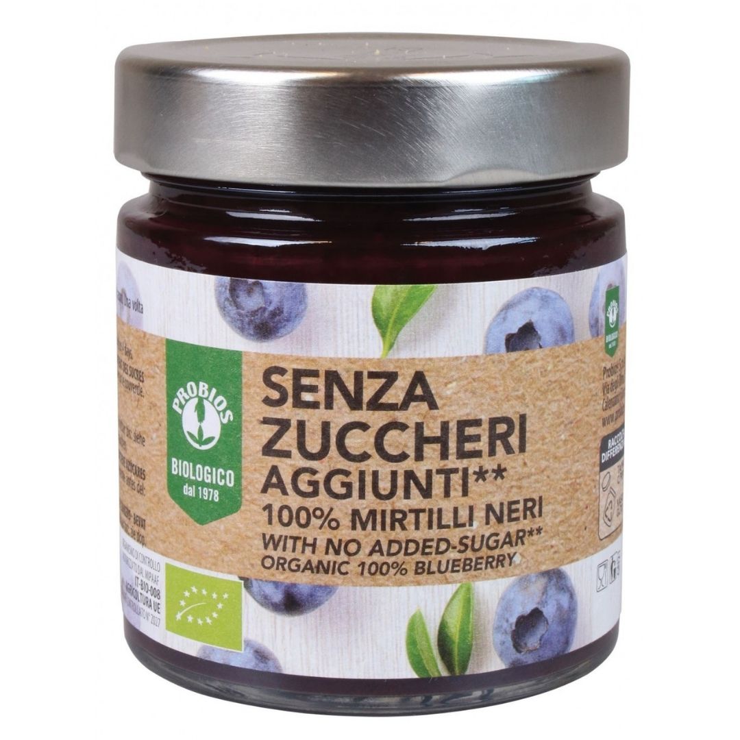 COMPOSTA 100% MIRTILLI NERI SENZA ZUCCHERI AGGIUNTI